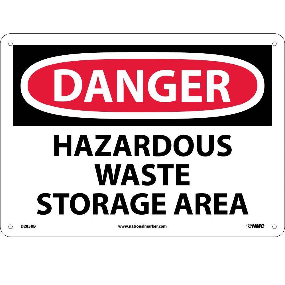 Danger Hazardous Waste Storage Area Sign-eSafety Supplies, Inc