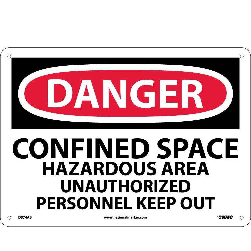 Danger Confined Space Keep Out Sign-eSafety Supplies, Inc