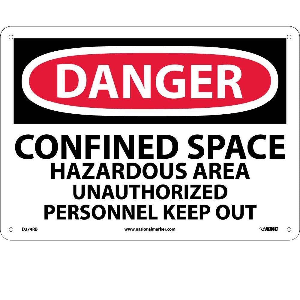 Danger Confined Space Keep Out Sign