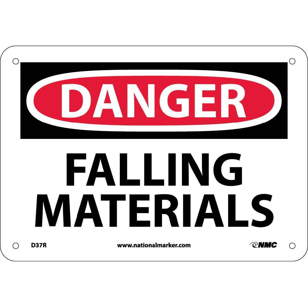 Danger Falling Materials Sign-eSafety Supplies, Inc