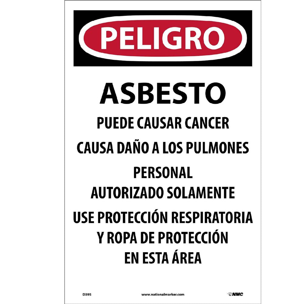 Danger Asbestos Dust Hazard Paper Hazard Sign - Pack of 100-eSafety Supplies, Inc