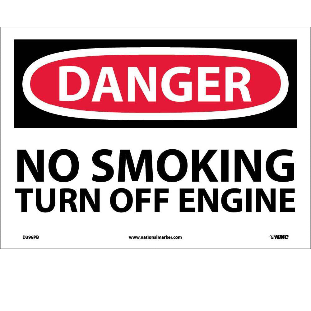 Danger No Smoking Turn Off Engine Sign-eSafety Supplies, Inc