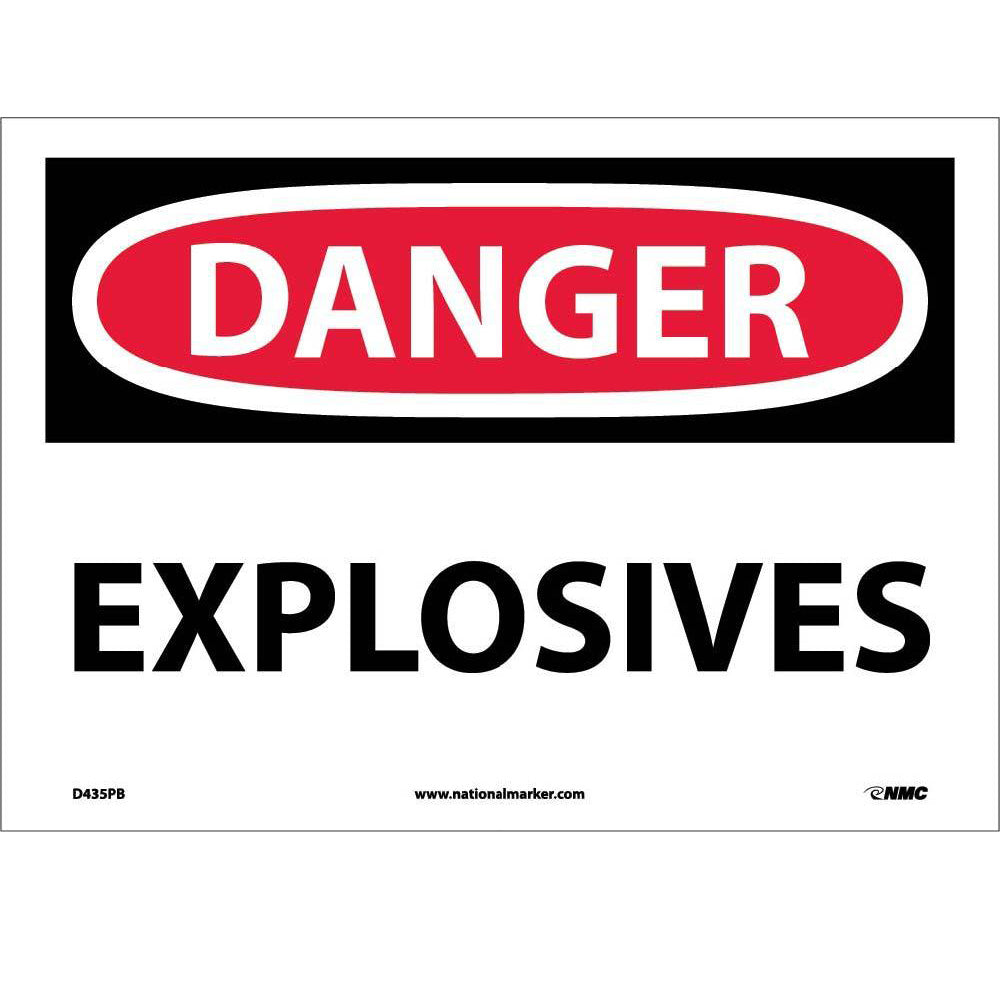 Danger Explosives Sign-eSafety Supplies, Inc