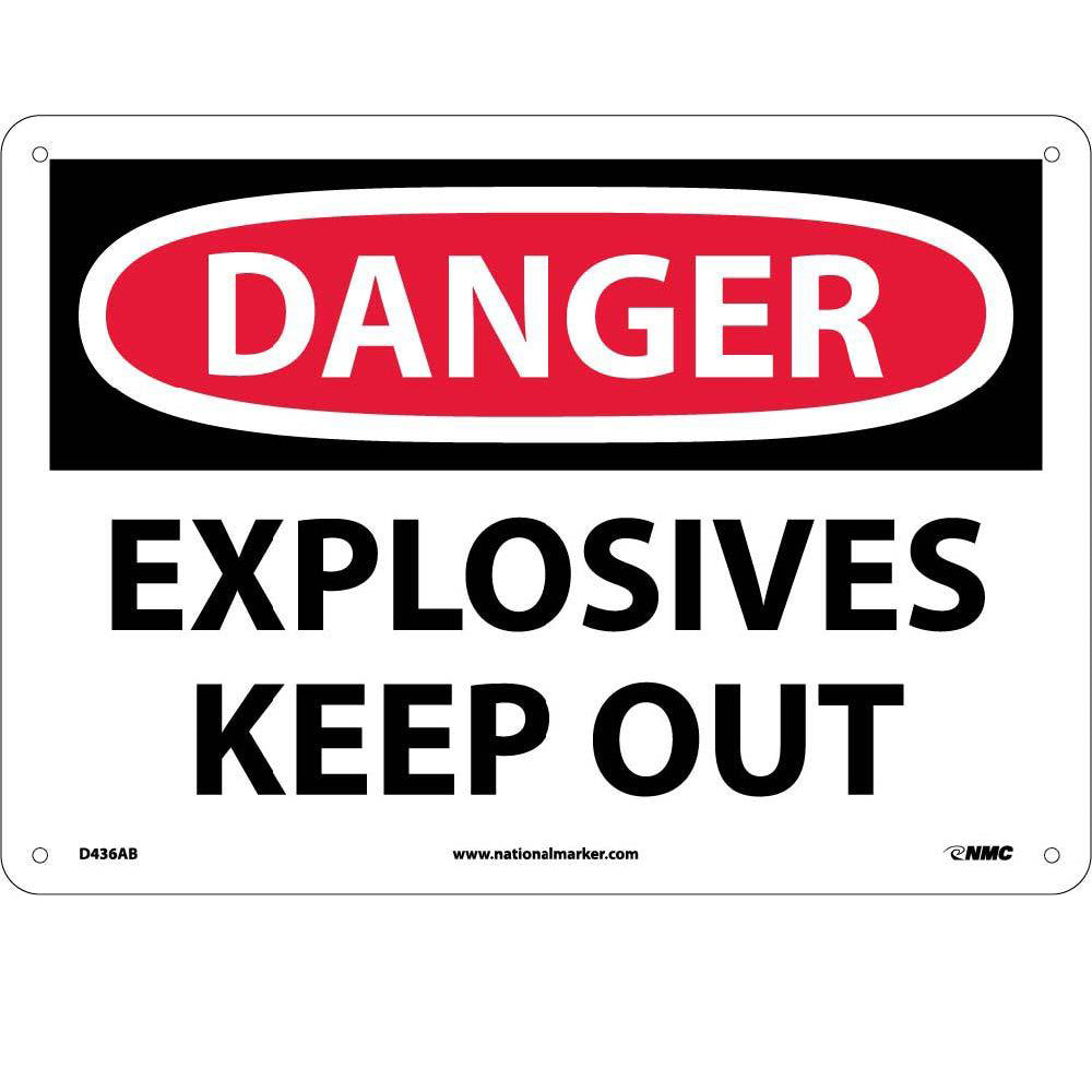Explosives Keep Out Sign-eSafety Supplies, Inc