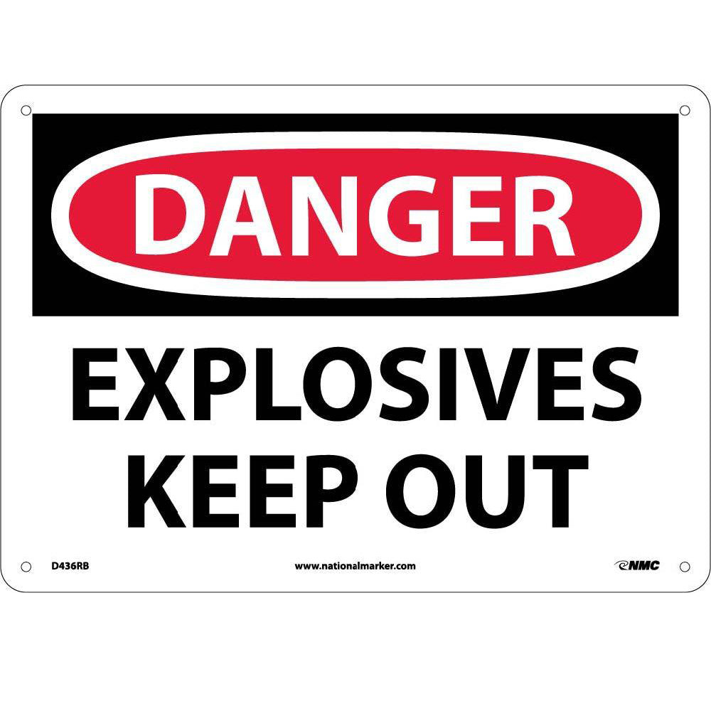 Explosives Keep Out Sign-eSafety Supplies, Inc