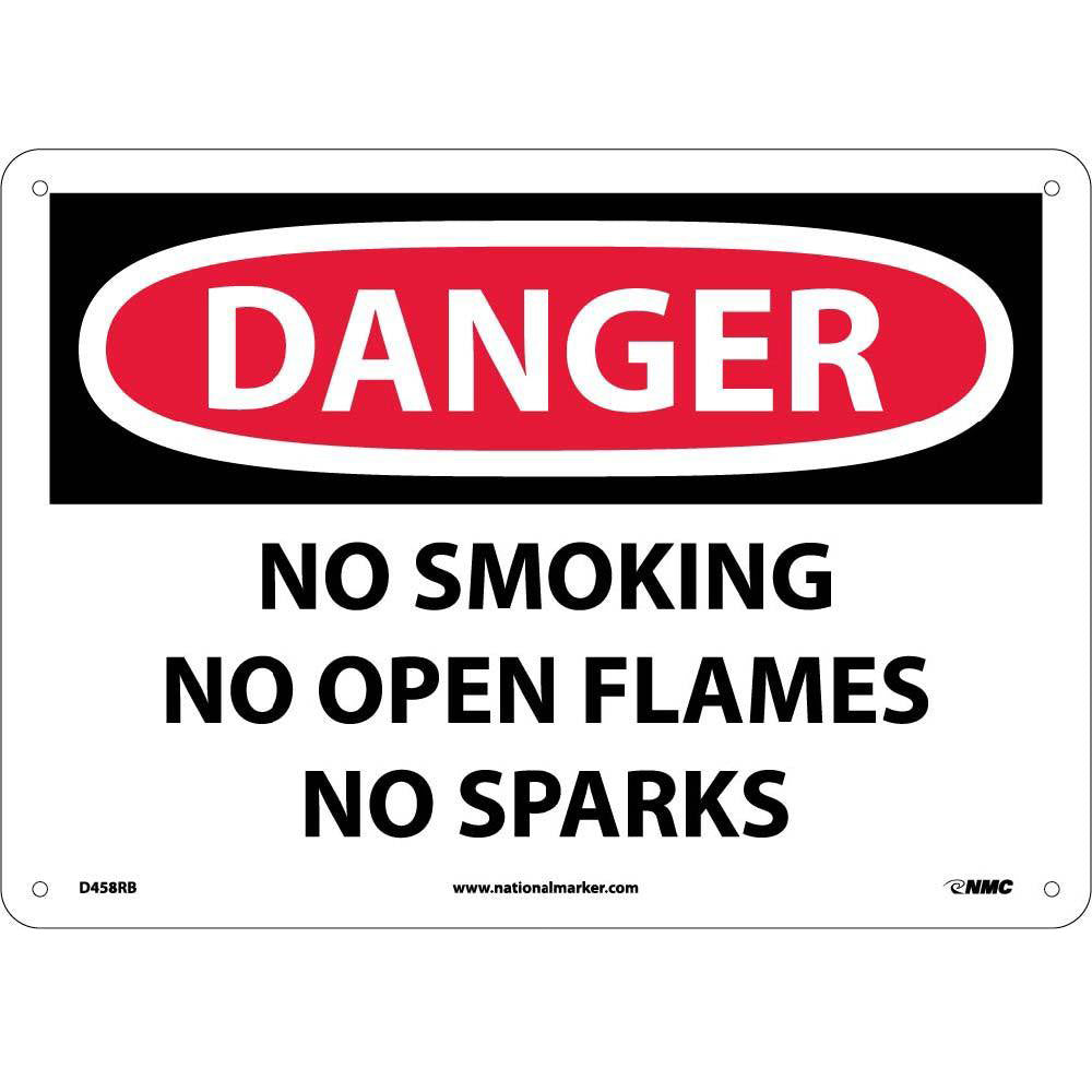 Danger No Smoking No Open Flames No Sparks Sign