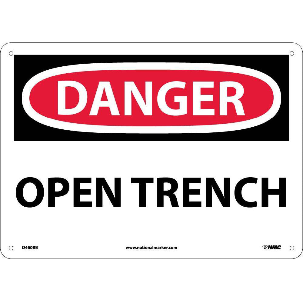 Danger Open Trench Sign-eSafety Supplies, Inc