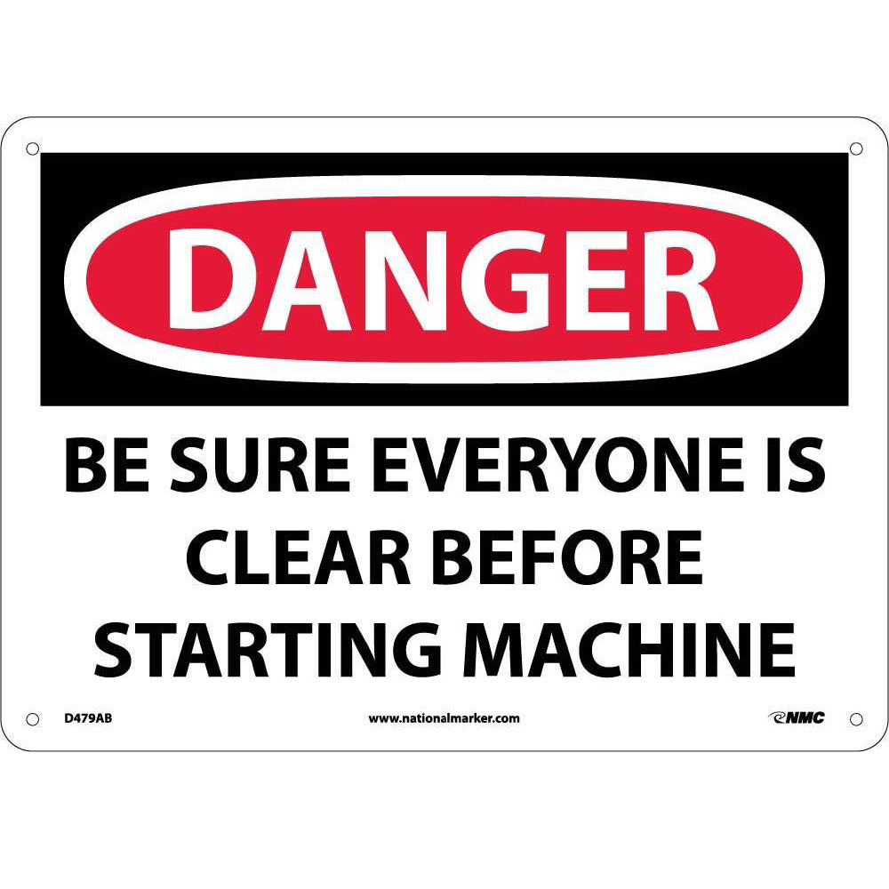 Danger Machine Safety Sign