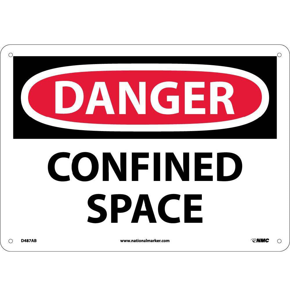 Danger Confined Space Sign-eSafety Supplies, Inc