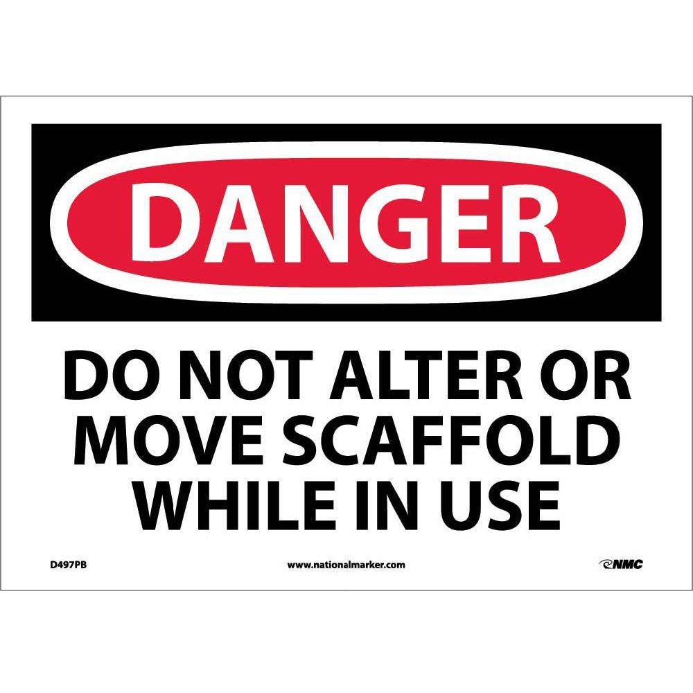Do Not Alter Or Move Scaffol.. Sign-eSafety Supplies, Inc