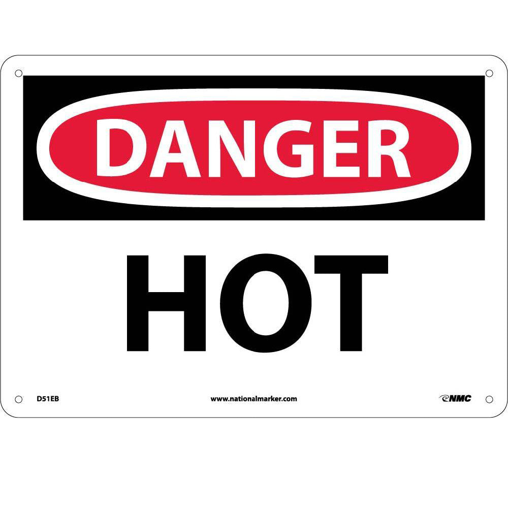 Danger Hot Sign-eSafety Supplies, Inc