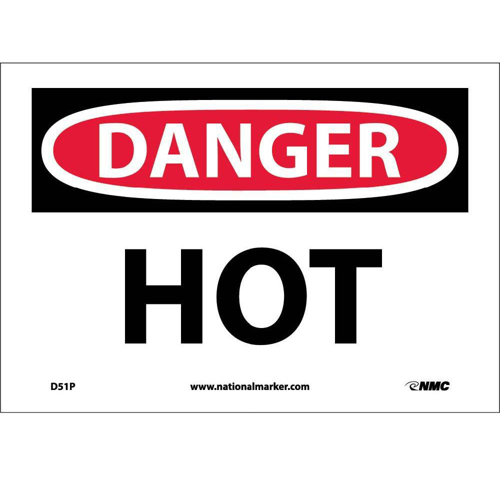 Danger Hot Sign-eSafety Supplies, Inc