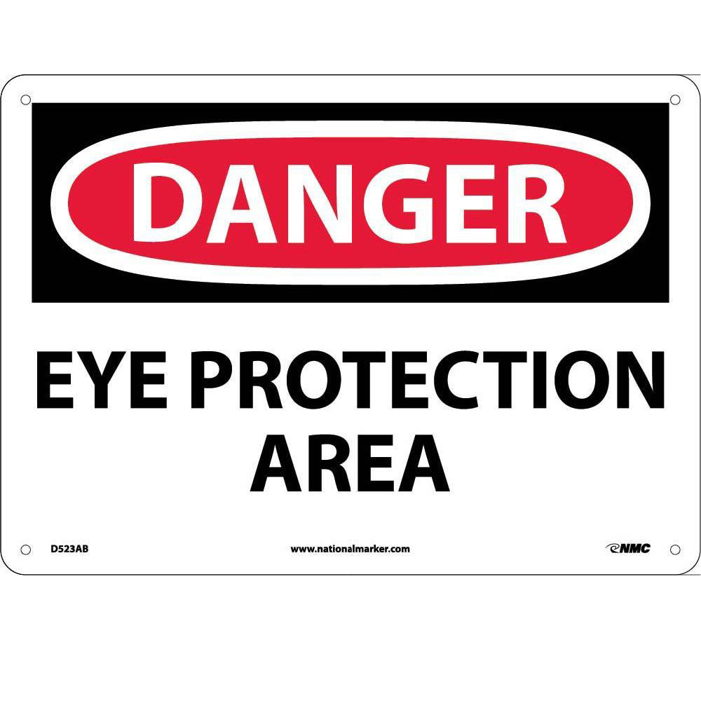 Danger Eye Protection Area Sign-eSafety Supplies, Inc