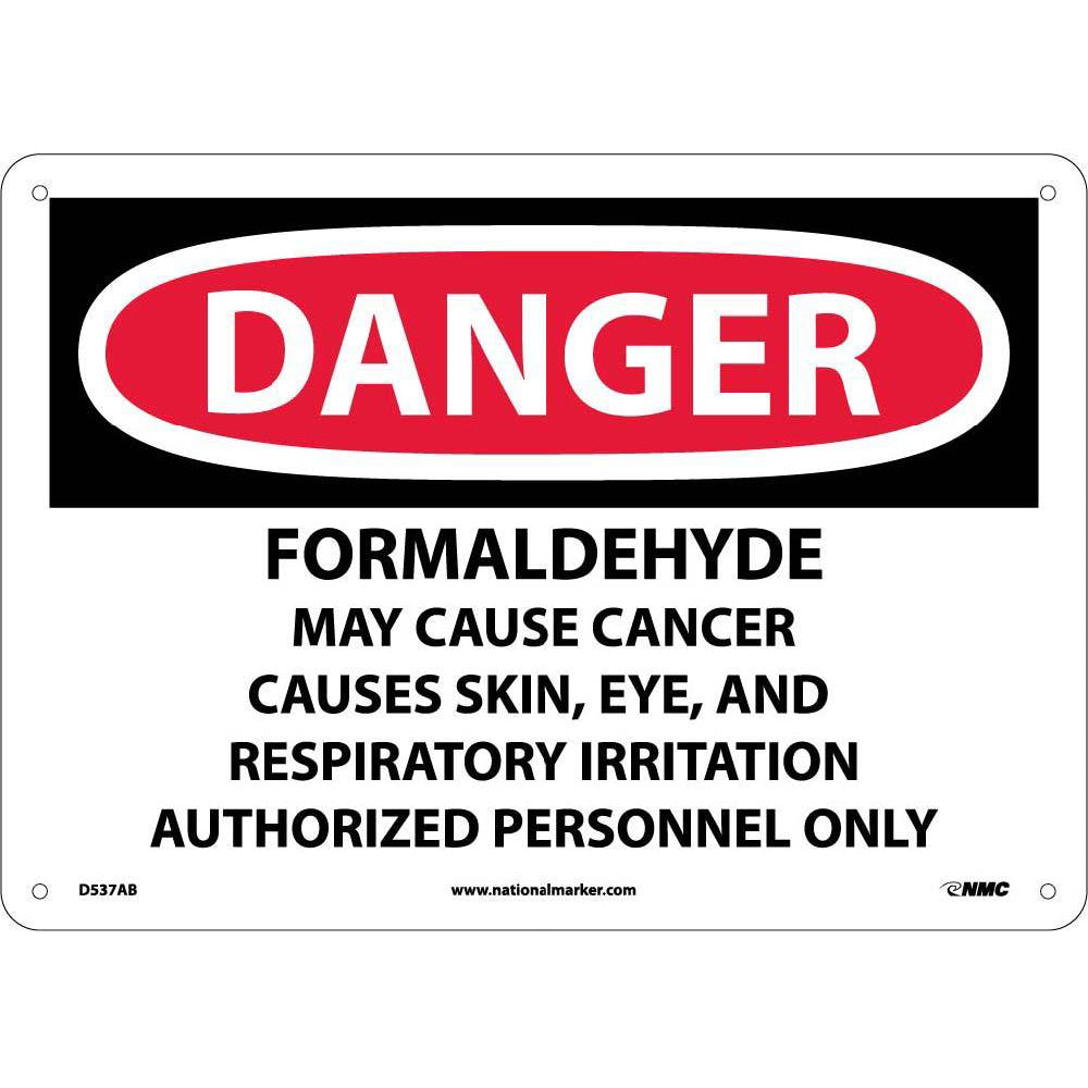 Formaldehyde Irritant & Potential Can… Sign-eSafety Supplies, Inc