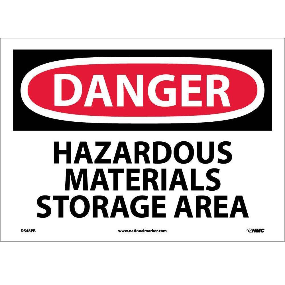Danger Hazardous Materials Storage Area Sign-eSafety Supplies, Inc