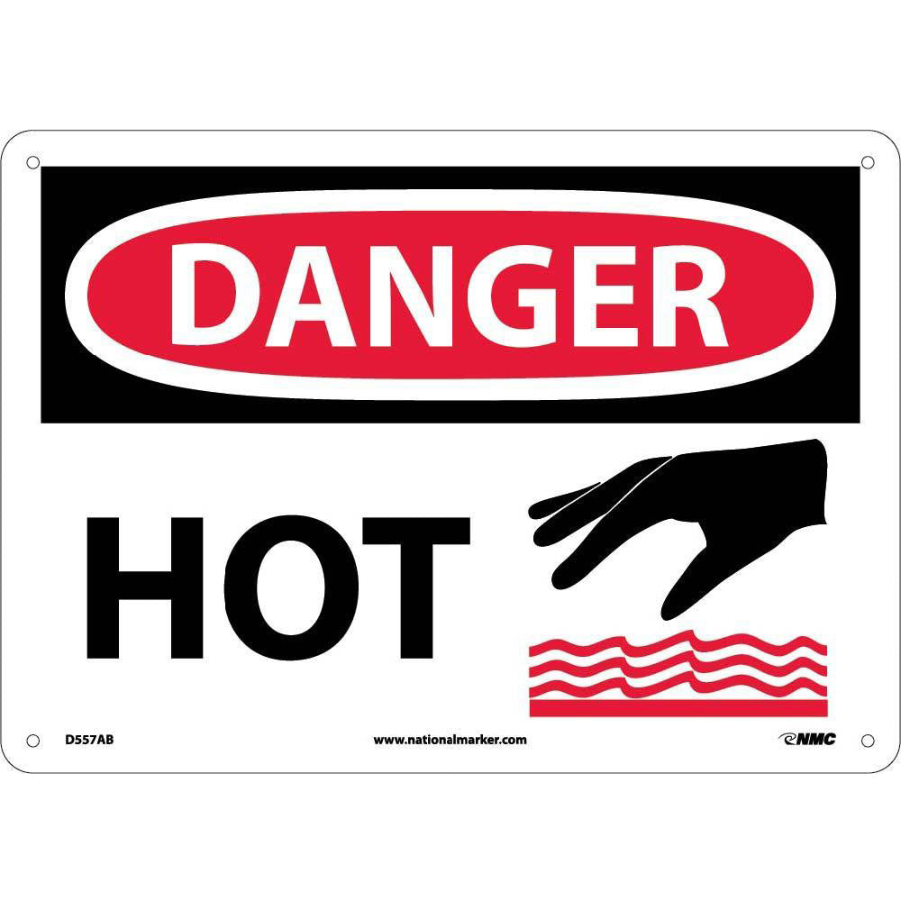 Danger Hot Sign-eSafety Supplies, Inc