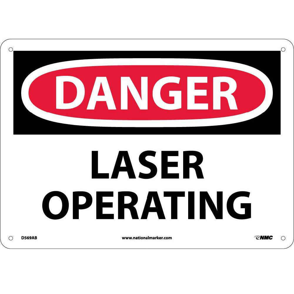 Danger Laser Operating Sign-eSafety Supplies, Inc