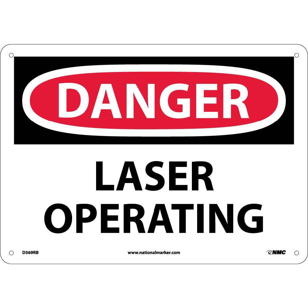 Danger Laser Operating Sign-eSafety Supplies, Inc