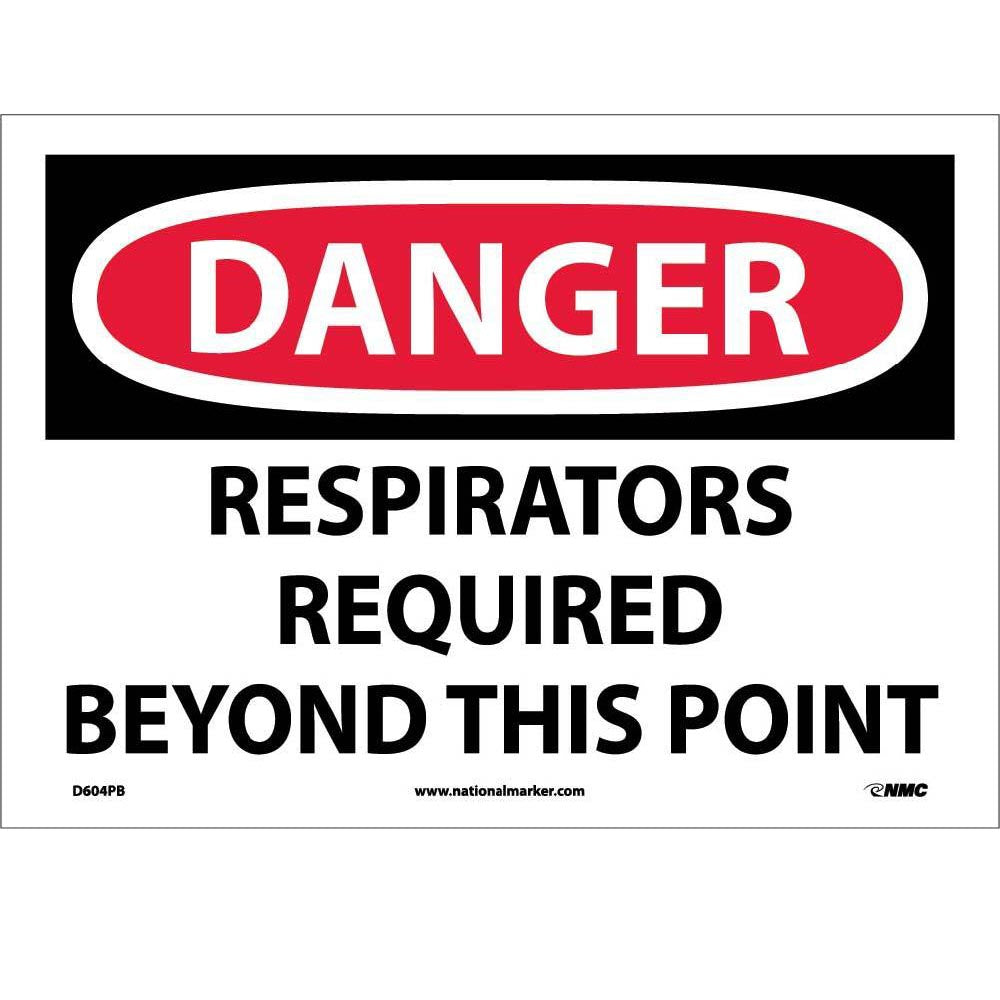 Danger Respirators Required Beyond This Point Sign-eSafety Supplies, Inc