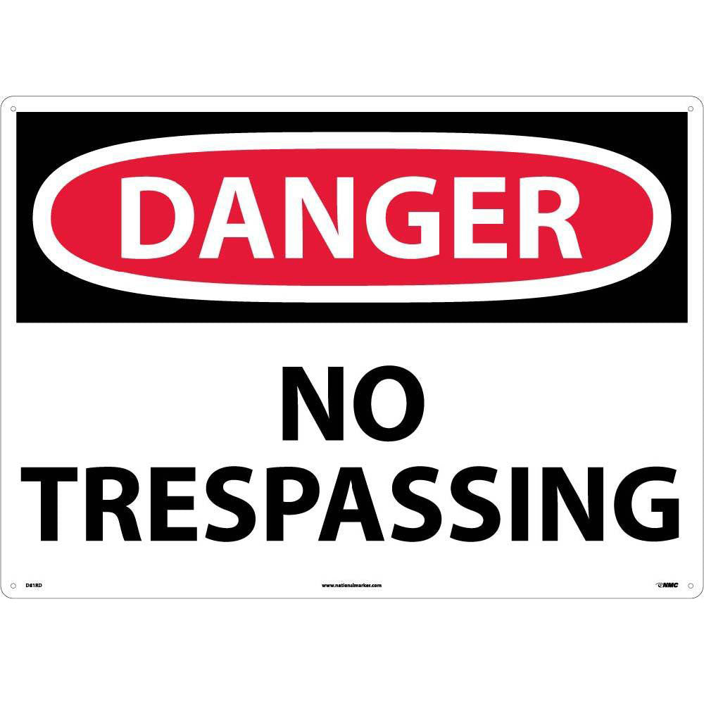 Large Format Danger No Trespassing Sign-eSafety Supplies, Inc