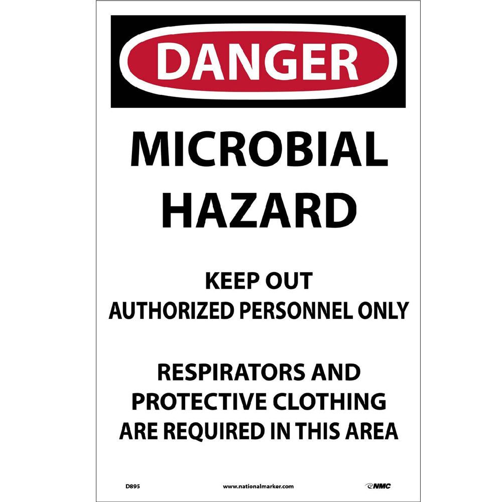Danger Microbial Hazard Paper Hazard Sign - Pack of 100-eSafety Supplies, Inc