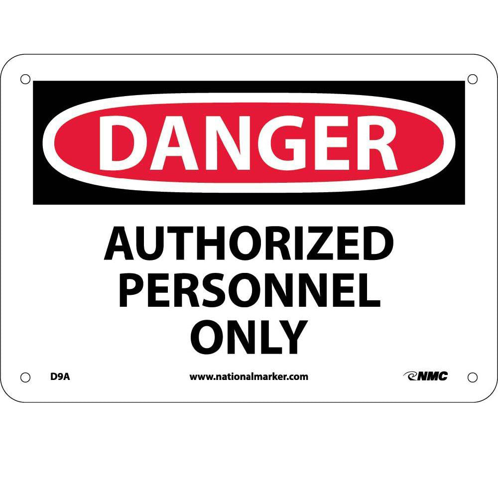 Danger Authorized Personnel Only Sign-eSafety Supplies, Inc