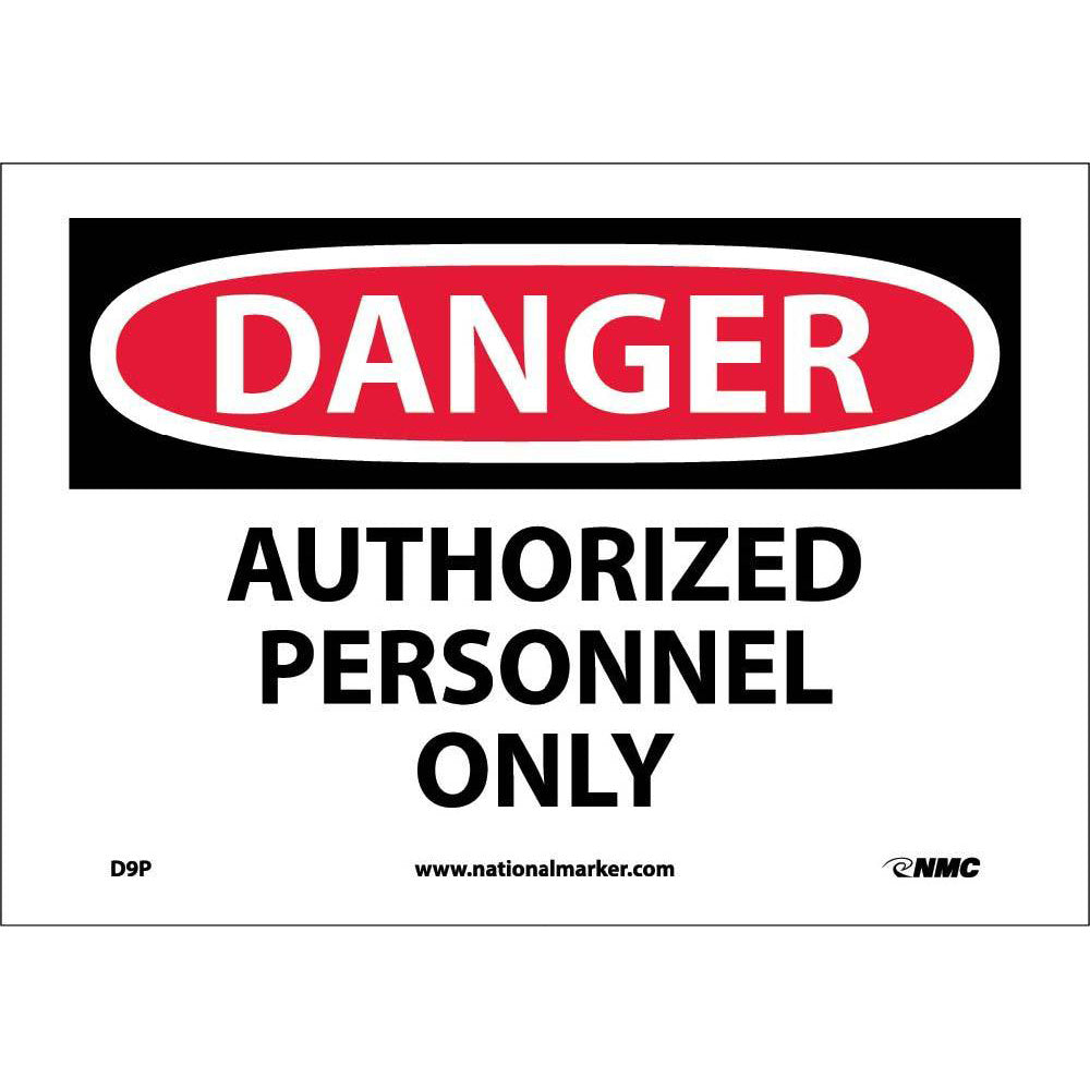 Danger Authorized Personnel Only Sign-eSafety Supplies, Inc