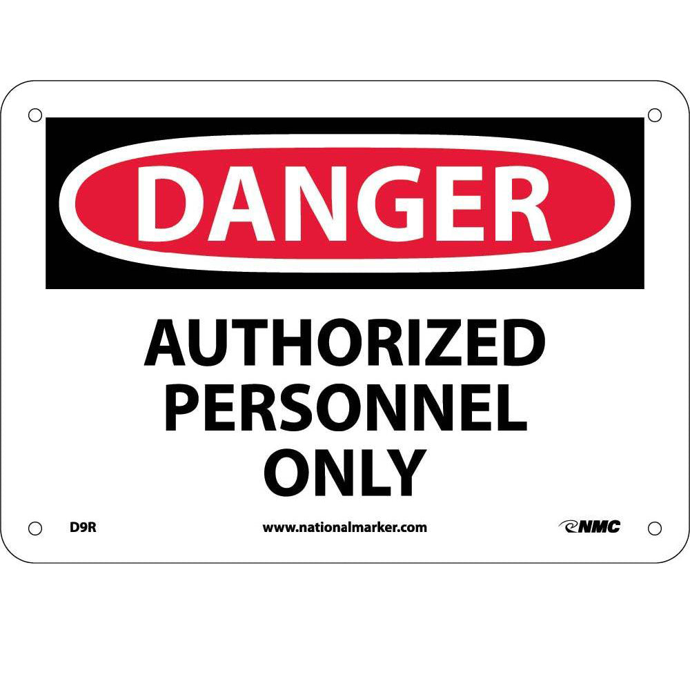 Danger Authorized Personnel Only Sign-eSafety Supplies, Inc