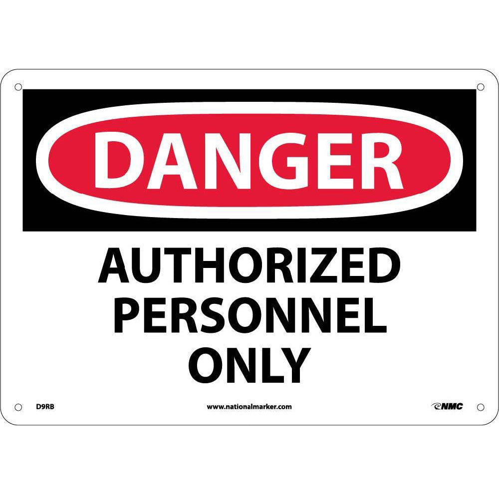 Danger Authorized Personnel Only Sign-eSafety Supplies, Inc