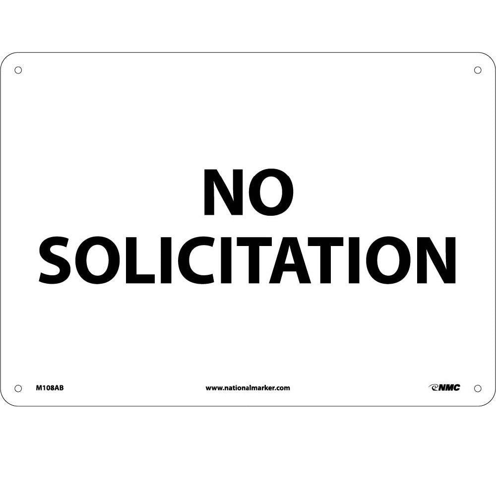 No Solicitation Sign-eSafety Supplies, Inc
