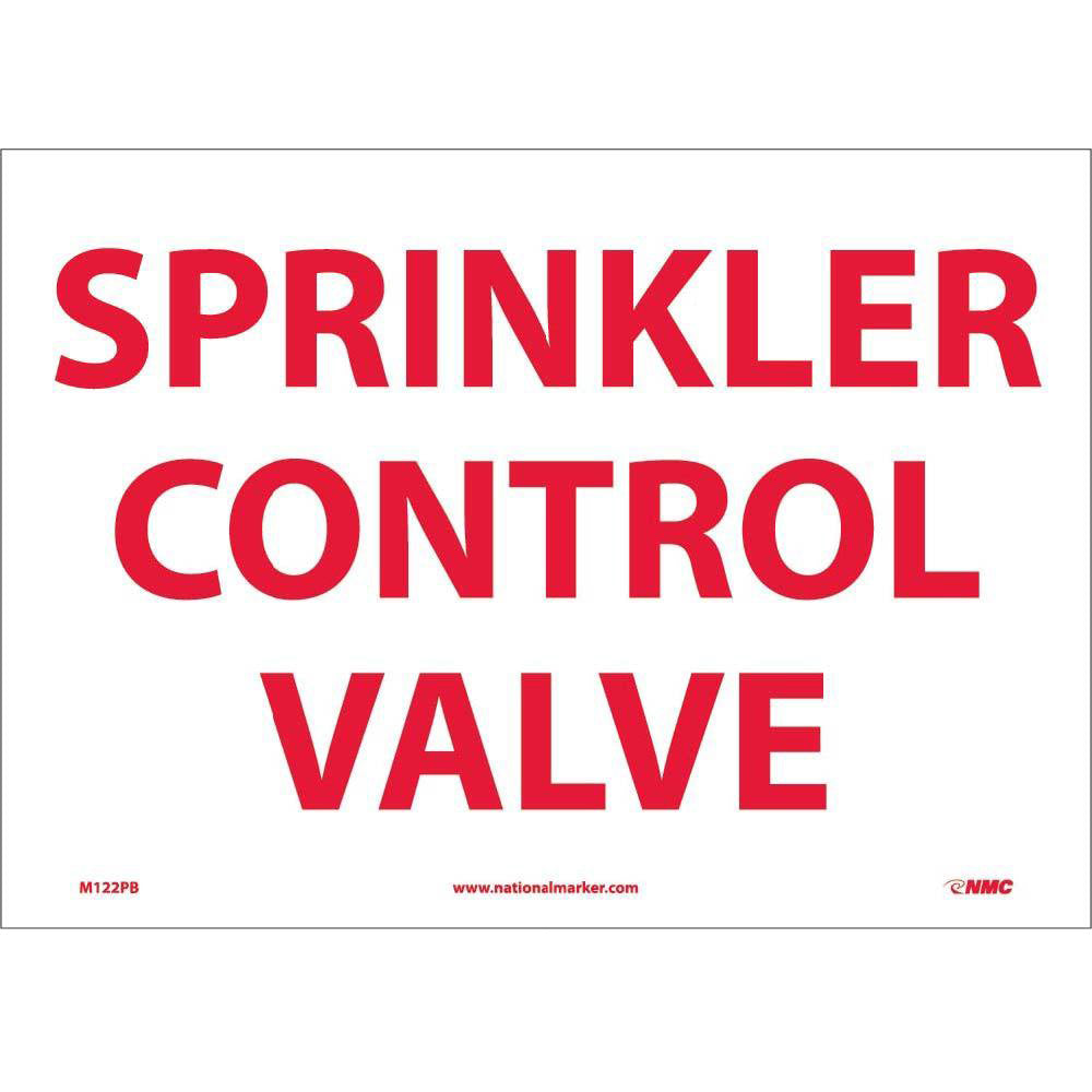 Sprinkler Control Vavle Sign-eSafety Supplies, Inc