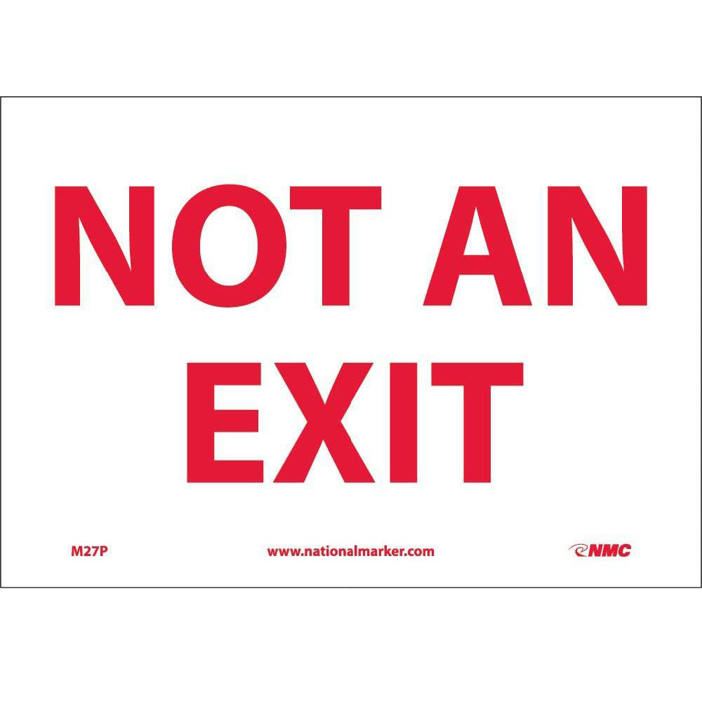 Not An Exit Sign-eSafety Supplies, Inc
