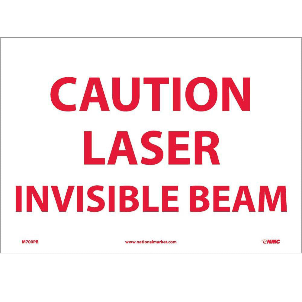 Caution Laser Invisible Beam Sign-eSafety Supplies, Inc