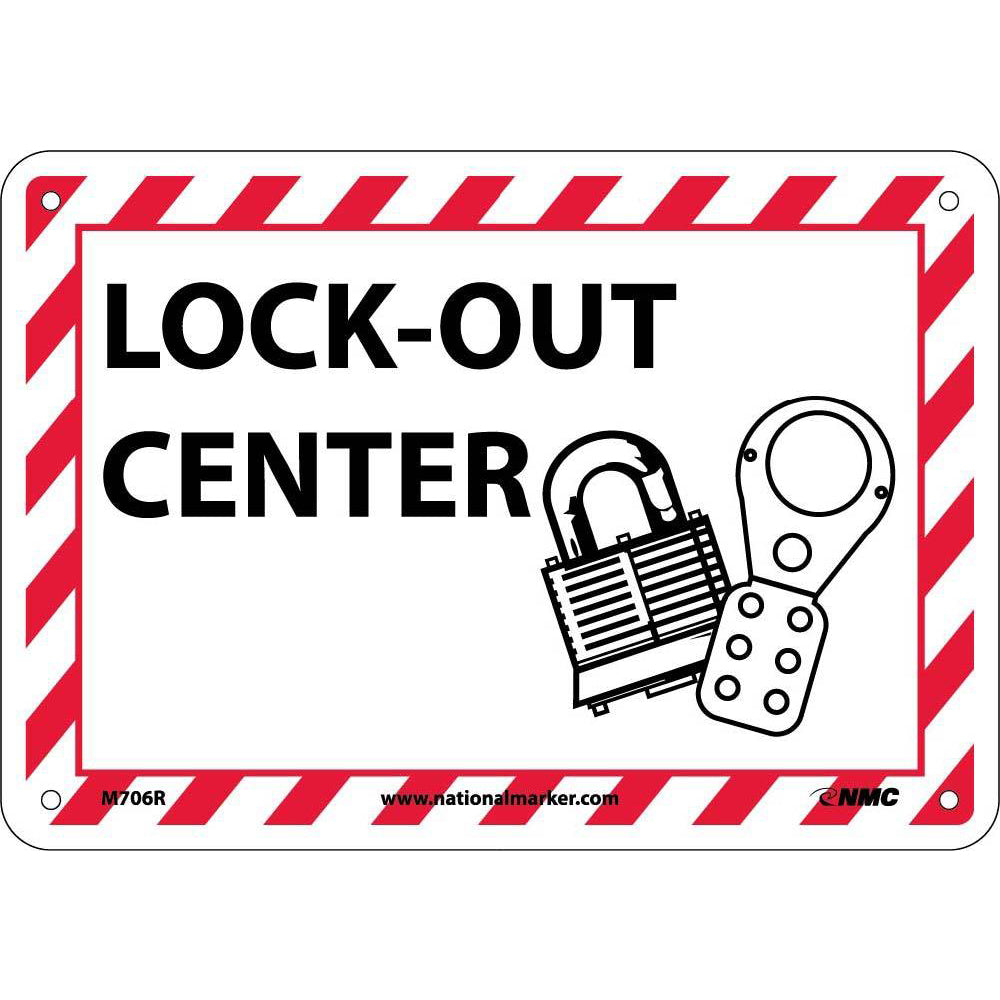 Lock-Out Center Sign-eSafety Supplies, Inc
