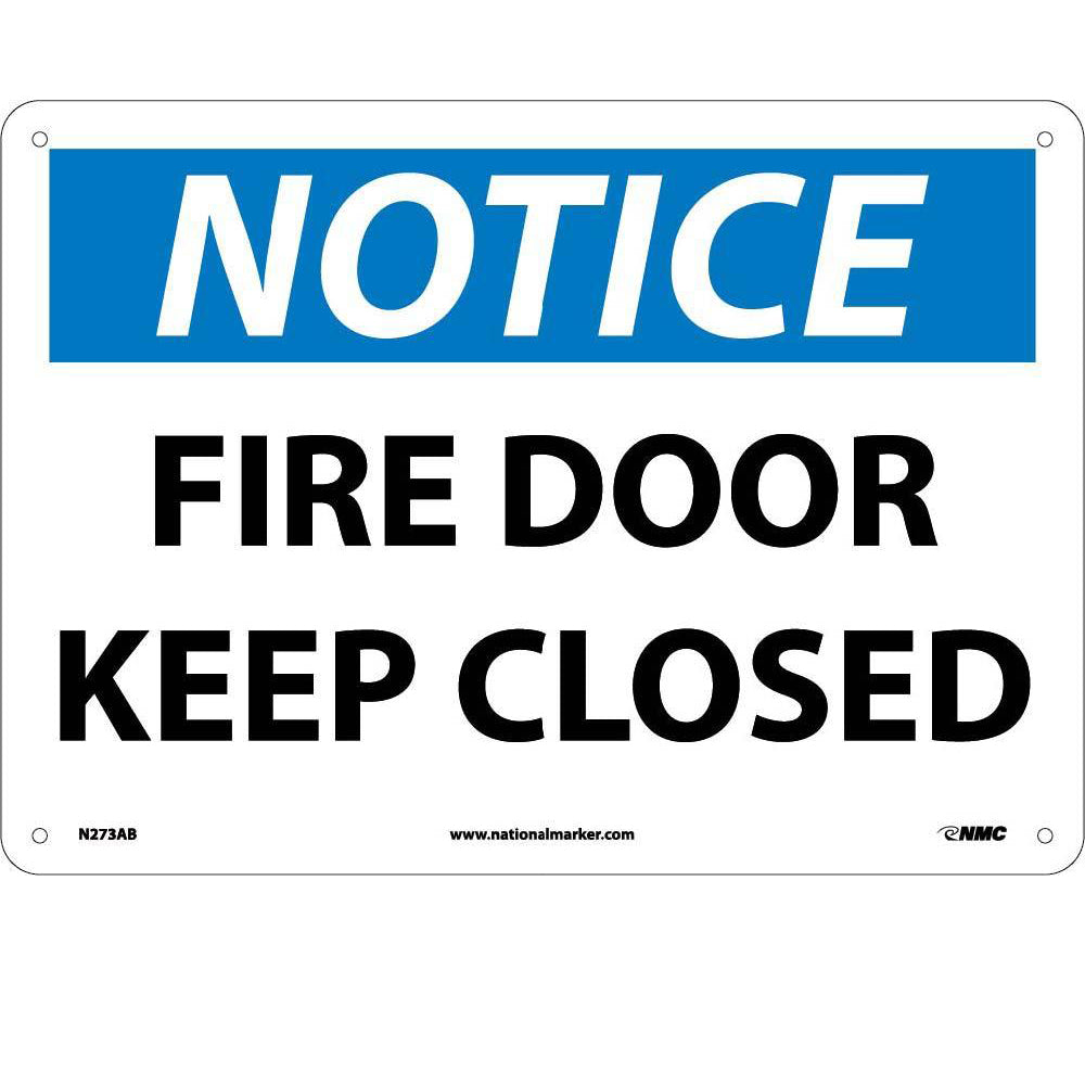 Notice Fire Door Keep Closed Sign-eSafety Supplies, Inc