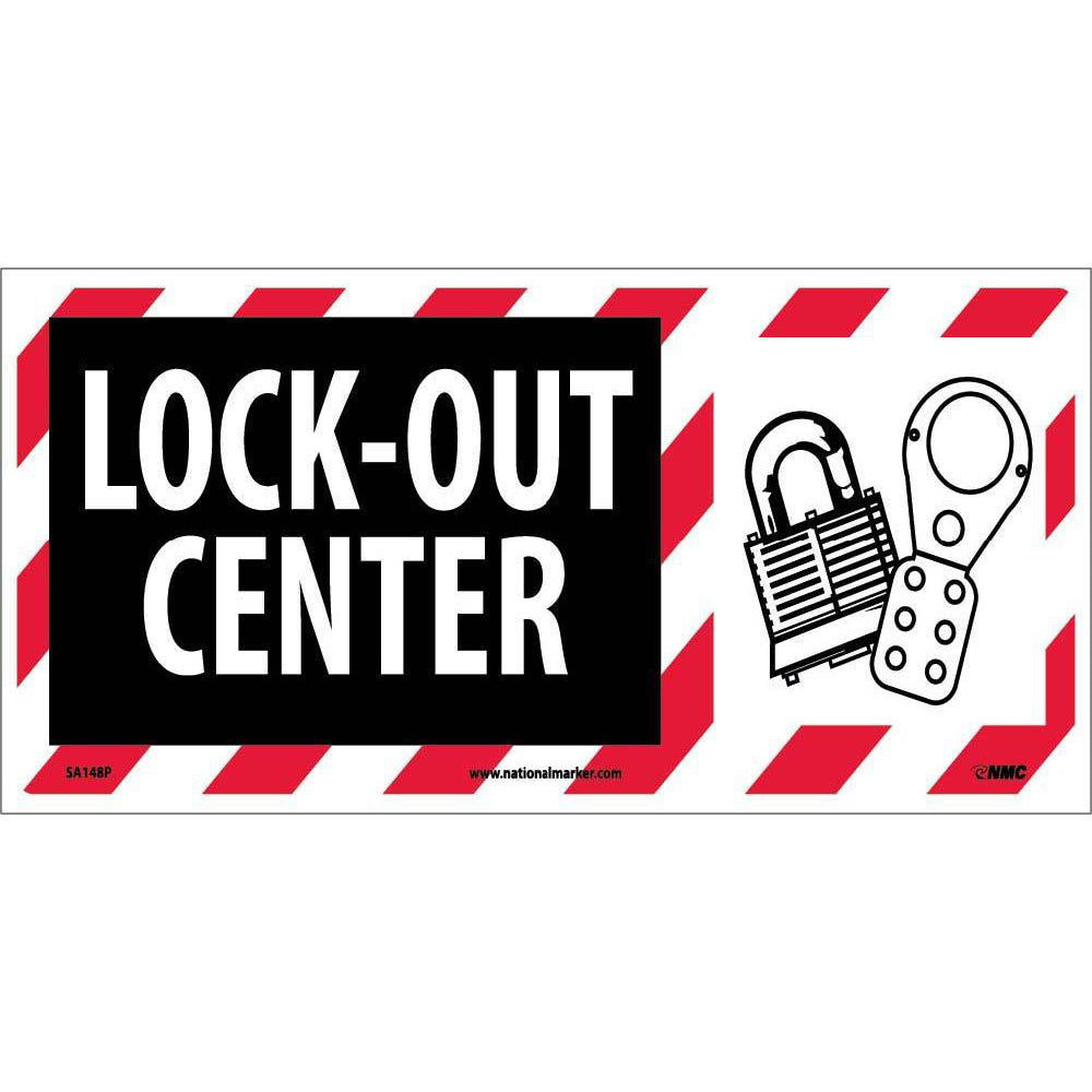 Lock-Out Center Sign-eSafety Supplies, Inc