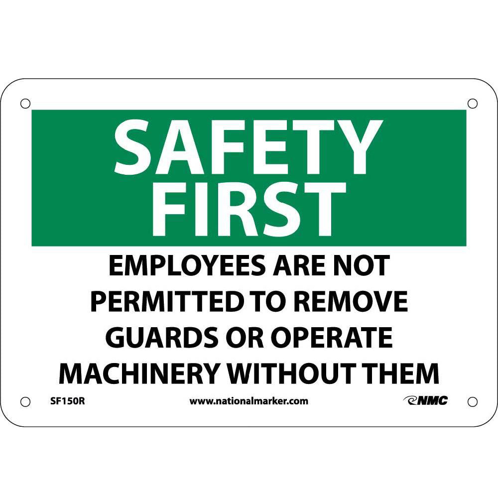 Safety First Machine Safety Sign-eSafety Supplies, Inc