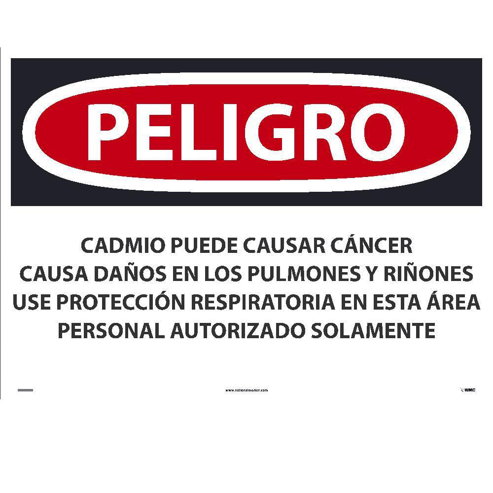 Cadmium May Cause Cancer Causes Sign - Spanish-eSafety Supplies, Inc