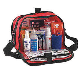 North By Honeywell Redi-Care 7" X 10 1/2" X 6" Red Nylon Portable Mount Large 25 Person Responder First Aid Kit With CPR Barrier