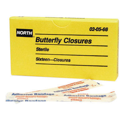 North By Honeywell Latex-Free Plastic Butterfly Closure Adhesive Bandage-eSafety Supplies, Inc