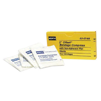 North By Honeywell 2" Latex-Free Sterile Offset Compress Bandage-eSafety Supplies, Inc