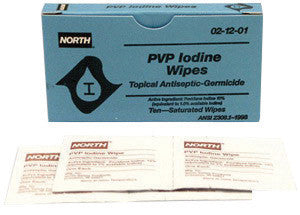 North By Honeywell Individually Sealed PVP Iodine Antiseptic Wipes-eSafety Supplies, Inc