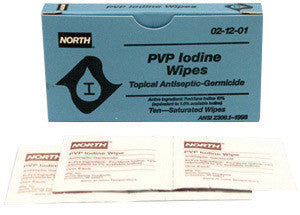 North By Honeywell Individually Sealed PVP Iodine Antiseptic Wipes
