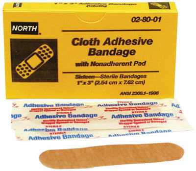 North By Honeywell 1" X 3" Latex-Free Woven Strip Adhesive Bandage-eSafety Supplies, Inc