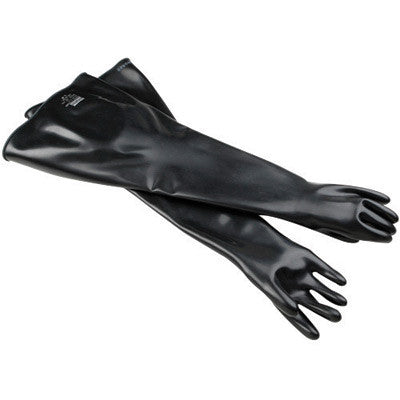 North By Honeywell Size 9 3/4 Black 32" 30 mil Neoprene Multi-Dipped Hand Specific Chemical Resistant Gloves With Smooth Finish-eSafety Supplies, Inc