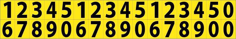 Self-Adhesive Numbers 5/8" 0-9-eSafety Supplies, Inc