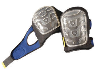 OccuNomix Silver Premium EVA Foam Knee Pad With Hook And Loop Neoprene Split Strap Closure And Black Gel Hard PE Flat Cap-eSafety Supplies, Inc
