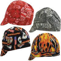 OccuNomix Assorted Color Tuff Nougies 100% Cotton Traditional Hard Billed Welder's Cap-eSafety Supplies, Inc