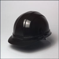 ERB Safety - Omega II - 6-pt Ratchet Hard Hat Safety Helmet - Black