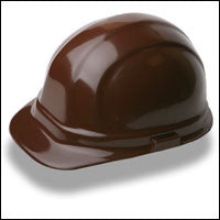 ERB Safety - Omega II - 6-pt Ratchet Hard Hat Safety Helmet - Brown-eSafety Supplies, Inc